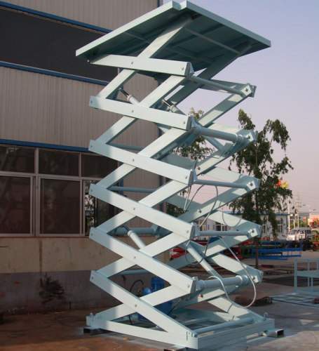 剪叉式液壓升降平臺原理